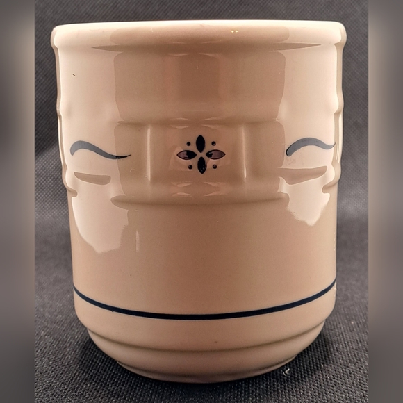 LONGABERGER WOVEN TRADITIONS CLASSIC BLUE COFFEE TEA MUG CUP 12 Oz 4” USA - Picture 2 of 6